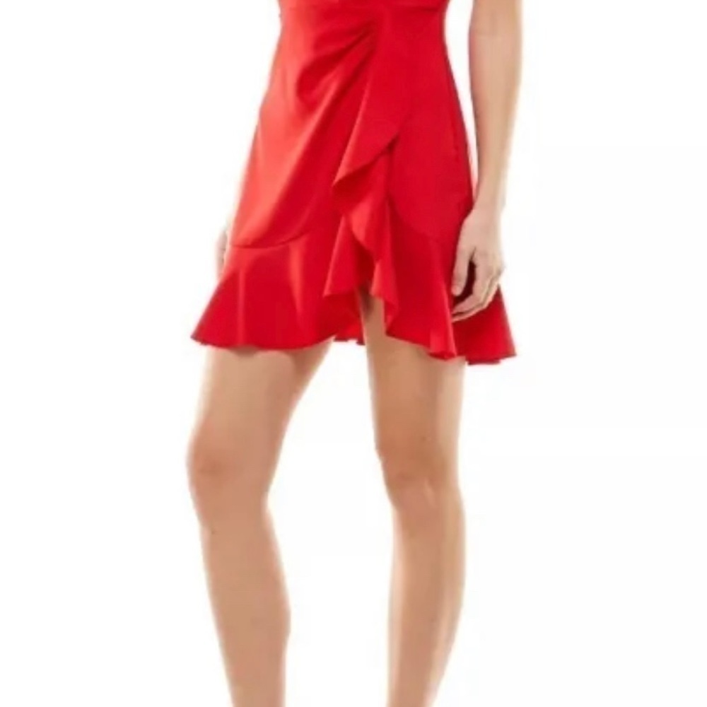 𝅺speechless Juniors' Strapless Ruffle-Hem Dress - Red, Size 13, $69 Bin P - Picture 2 of 9